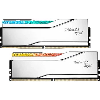 G.Skill 48 GB (2x24GB) DDR5 7200 MHz Trident Z5 Royal Silver (F5-7200J3646F24GX2-TR5S)