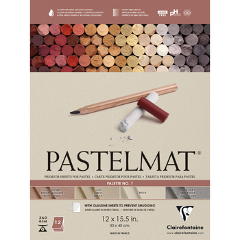 Блок-склейка Clairefontaine Pastelmat №7, 30x40 см, 12 листів