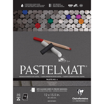 Блок-склейка Clairefontaine Pastelmat №6, 30x40 см, 12 листів