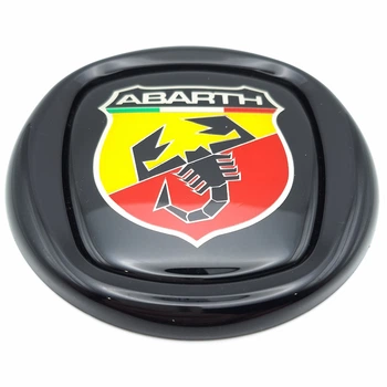 Емблема логотип Fiat Abarth 120 мм (чорний, глянець) FM0494S1