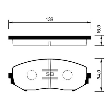 Гальмівні колодки HI-Q SP1416