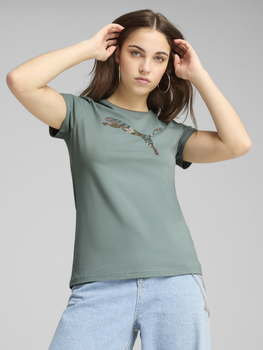 Футболка бавовняна жіноча Graphics Floral Cat Logo Tee