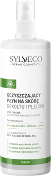 Płyn na skórę dekoltu i pleców Sylveco Dermo oczyszczający na trądzik 200 ml (5902249019735)