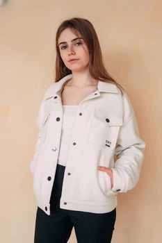 Куртка кашемірова для дівчинки Baby Angel 152 см Біла