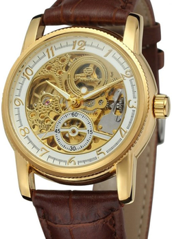 Женские часы Forsining Star Gold Brown