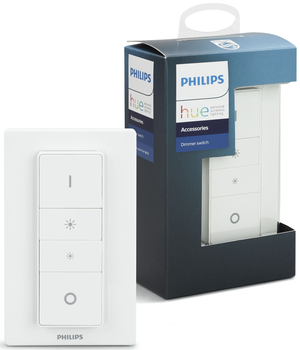 Пульт дистанційного керування Philips Hue Dimmer, ZigBee, настінний, портативний (929001173770)