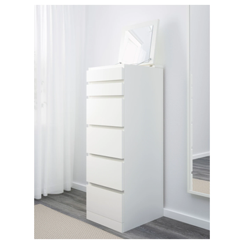 Комод MALM 40x123 cm IKEA 704.035.93 белый