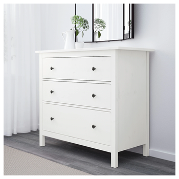 Комод HEMNES IKEA 804.247.45 біла морилка