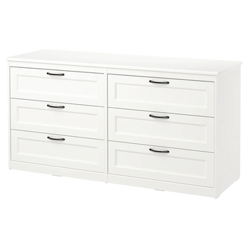 Комод SONGESAND на 6 ящиков IKEA 703.667.98 белый