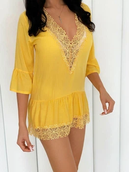 Туника-платье для пляжа Z.Five 550060 Желтый (бедра 92-95 см) 36 (XS)