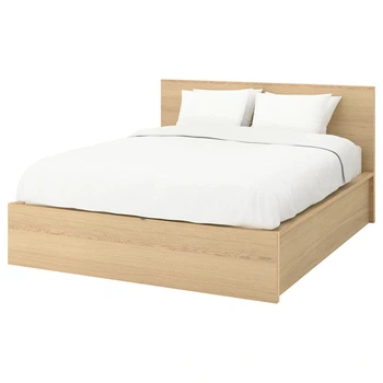 Кровать с контейнером MALM IKEA 004.126.85 дуб