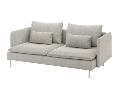 Диван 3-местный SODERHAMN IKEA 693.056.97 серо-бежевый
