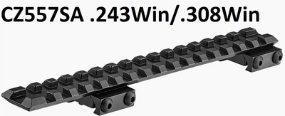 Планка KOZAP Picatinny CZ557SA .243Win/.308Win длина 165мм