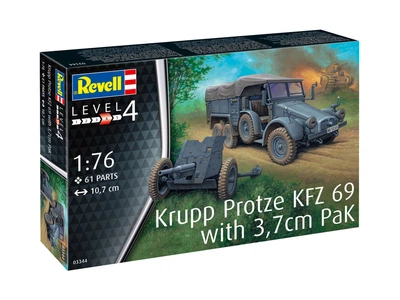 Модельный набор 1/76 Krupp Protze KFZ 69 with 3,7cm Pak Revell 03344