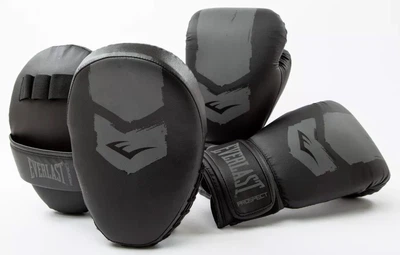 Комплект для боксу Everlast PROSPECT 2 MITT KIT чорний, сірий Унісекс OSFM