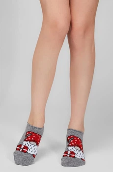 Шкарпетки жіночі Legs вовняні SOCKS LOW WOOL 36-40(р) темно-сірий (LW24)