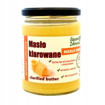 Топлене масло Гхі BAZAR ZDROWIA натуральне Maslo Klarowane Ghee 400 g
