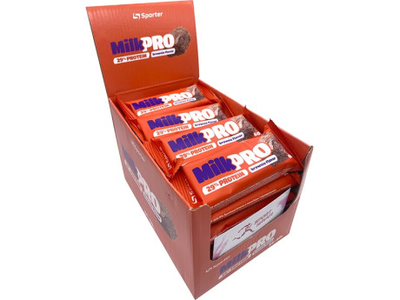 Упаковка батончиков Sporter MILK PRO 29% 24 штуки по 60 грамм Вкус Брауни
