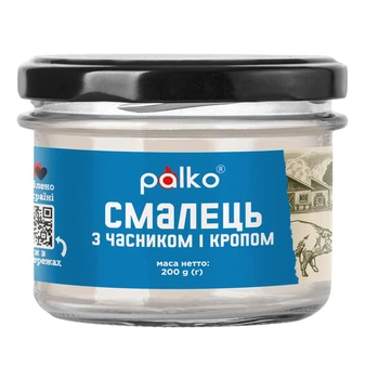 Смалець Palko з часником і кропом 200г