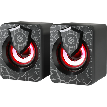 Акустична система DEFENDER 2.0 Onyx колонки для компьютера |6W, USB| Чорний