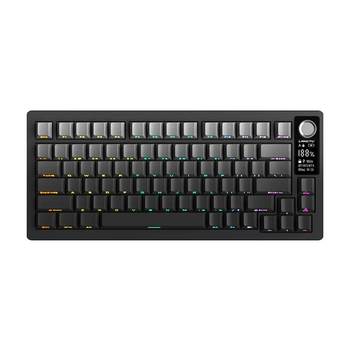 Механическая беспроводная клавиатура LANGTU LT75 с переключателями hotswap, Type-C, Bluetooth, 2,4 ГГц, RGB подсветка, 75 клавиш (раскладка ENG, QWERTY) - Черная