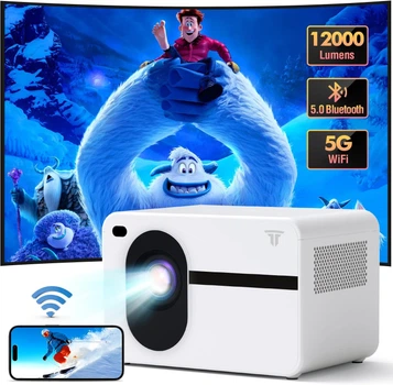 Мультимедійний проектор Wielio Beamer / Full HD / 12000 Лм / Wi-Fi / Bluetooth Б/В