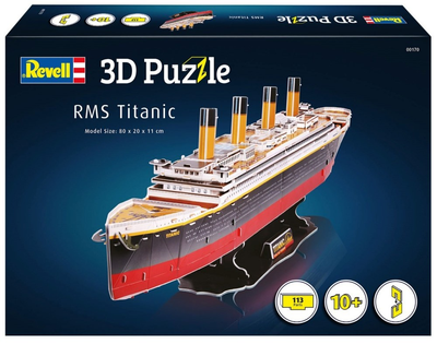 Puzzle 3D Revell RMS Titanic 113 elementów (4009803001708)