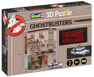 Puzzle 3D Revell Ghostbusters Firehouse Hook & Ladder 158 elementów (4009803002231)