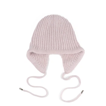 Шапка чепчик с завязками женская LuckyLOOK Силия One Size Розовый 577-657