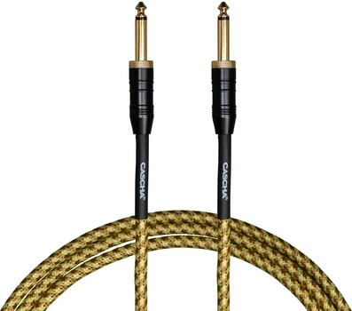 Кабель інструментальний Cascha CCP-G2STW3 (Professional Line Guitar Cable, Tweed Natural, 3 м)