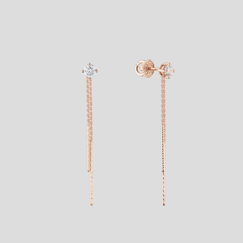 Золотые серьги Minimal с279-ч