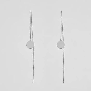 Срібні сережки Minimal 520853