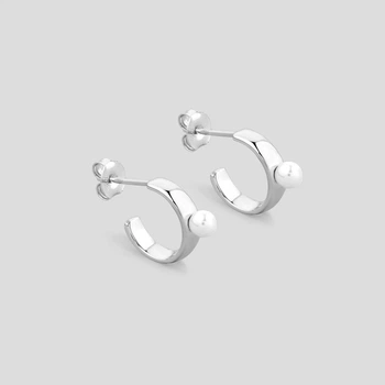 Серебряные серьги Minimal DE6358