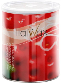 Воск для депиляции ItalWax Classic в банке Клубника 800 мл (8032835162051)