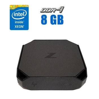 Неттоп HP Z2 Mini G3 USFF / Intel Xeon E3-1225 v5 (4 ядра по 3.3 - 3.7 GHz) (аналог i5-6500) / 8 GB DDR4 / 256 GB SSD M.2 + 500 GB HDD / Intel HD Graphics P530 / WiFi б/у