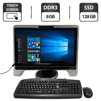 Моноблок MSI MS-AA5E / 22" (1600x900) TN Touch / AMD E2-1800 (2 ядра по 1.7 GHz) / 8 GB DDR3 / 128 GB SSD / AMD Radeon HD 7340 Graphics / DVD-ROM / Wi-Fi б/у