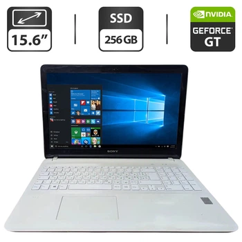 Ноутбук Б-класс Sony SVF153A1YM / 15.6" (1366x768) TN / Intel Core i5-4200U (2 (4) ядра по 1.6 - 2.6 GHz) / 8 GB DDR3 / 256 GB SSD / nVidia GeForce GT 740M, 2 GB GDDR3, 64-bit / WebCam / DVD-ROM б/у