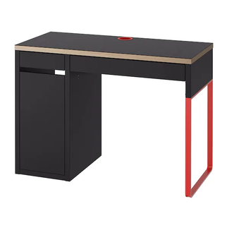 Комп'ютерний стіл MICKE 105х50 см IKEA 804.898.50 антрацит/червоний