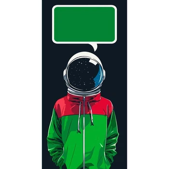 Открытка по номерам "Космонавт" 40*80 см 16116-AC
