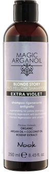 Регенерирующий шампунь для нейтрализации желтизны NOOK MAGIC ARGANOIL BLONDE, 250 мл