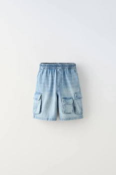 Дитячі джинсові шорти для хлопчика Zara 4110/898 140 см Блакитний