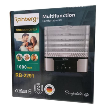 Электрическая сушилка для овощей и фруктов Rainberg RB-2291 1000W дегидратор