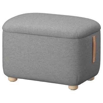 Підставка для ніг із ящиком OSKARSHAMN IKEA 905.236.17 сіро-бежевий