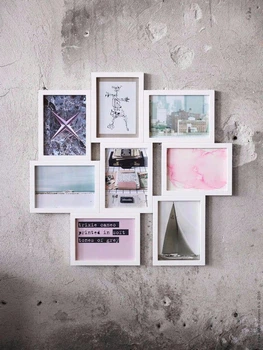 Рамка на 8 фотографий VAXBO IKEA 402.566.21 белый