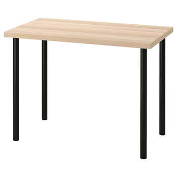 Письмовий стіл LINNMON/ADILS IKEA 994.163.40 вибілений дуб/чорний