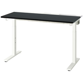Компьютерный стол MITTZON 120х60 cm IKEA 095.258.57 черный/белый