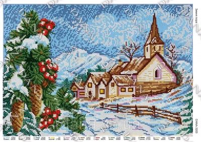 Схема для вишивки бісером Dana Зима (D-3203)