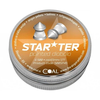 Пульки Coal Starter Pointed 4,5 мм 500 шт/уп (m523141)