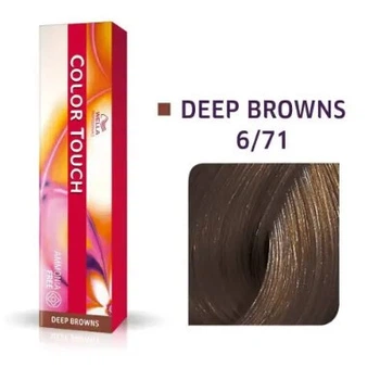 Краска для волос Wella Color Touch Restage 6/71 Темный блондин коричнево-пепельный 60 мл