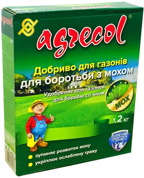 Удобрение Agrecol для газонов против мха 1.2 кг (2018040416)